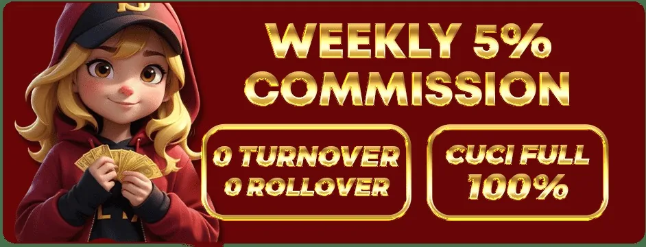 Toto888 Weekly 5% Commission - 0 Turnover promotion banner