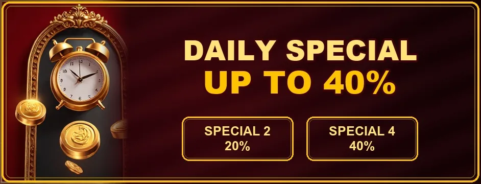 Toto888 Daily Special - Up To 40% promotion banner