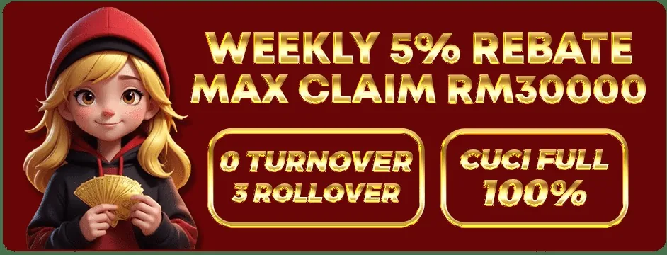Toto888 Weekly 5% Rebate - Max Claim RM30,000 promotion banner